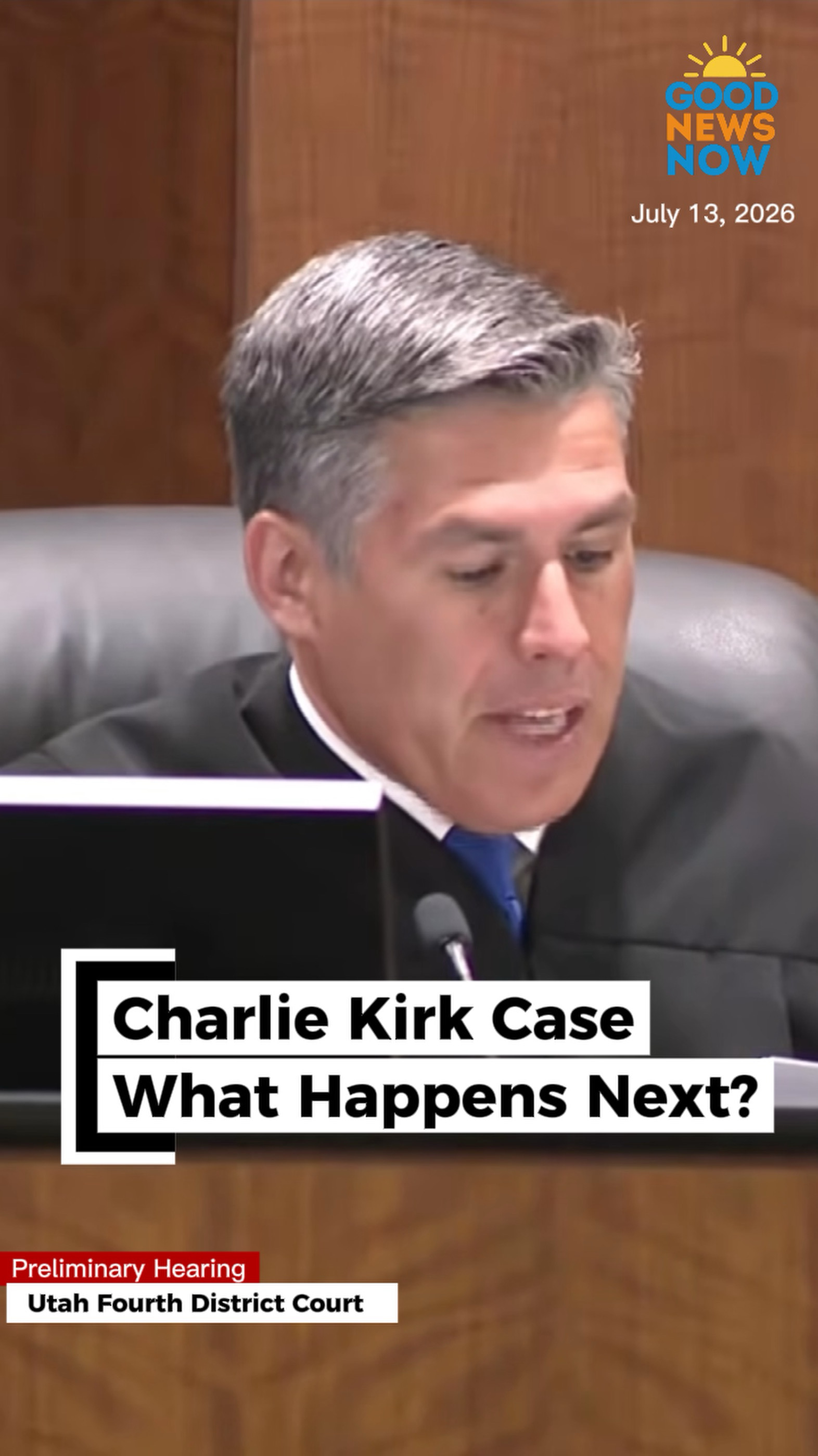 Good News Now social report about what happens next in the Charlie Kirk case